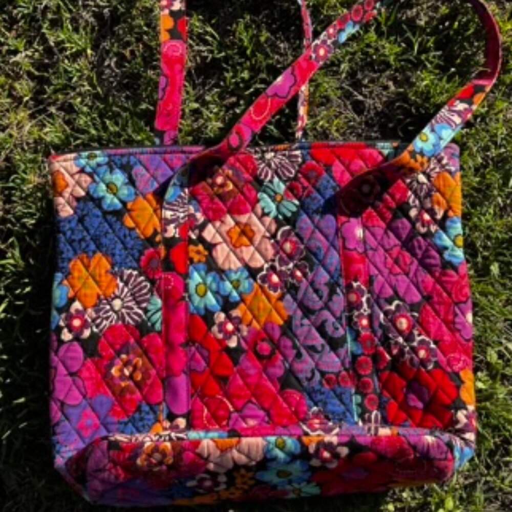 Vera Bradley Villager Tote in "Floral Fiesta" - Picture 2 of 2
